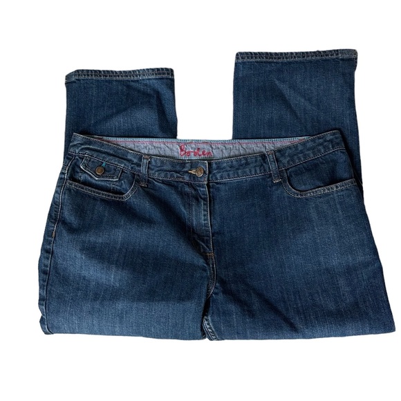 BODEN Capri Women's Size 14R Jeans Mid-Rise Color Blue. - Picture 3 of 6